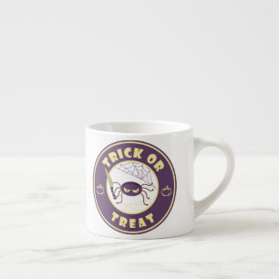 Tasse Expresso Trick ou traiter l'araignée halloween style Starbu