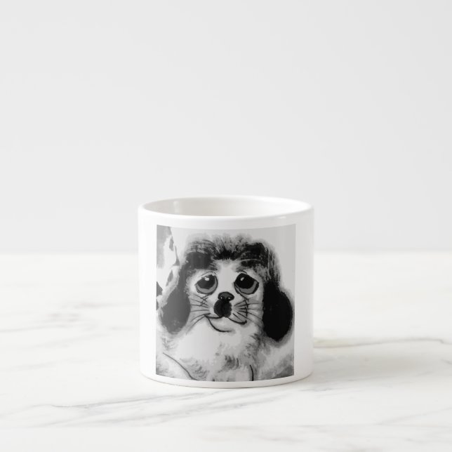 TASSE EXPRESSO TRISTE CHIEN (Devant)