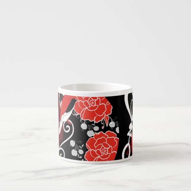 Tasse Expresso Trouve la clef du bonheur (Devant)