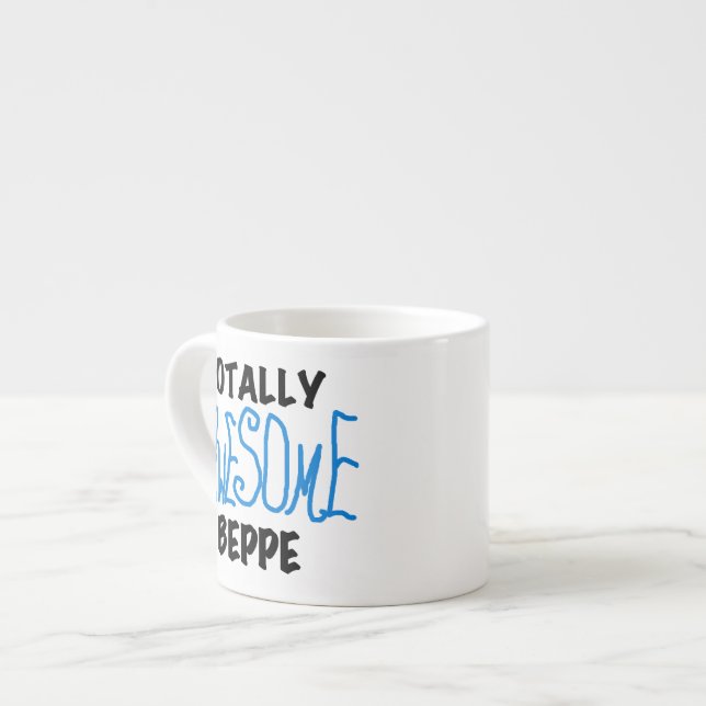 Tasse Expresso Tshirts et cadeaux de Beppe totalement géniaux (Devant gauche)