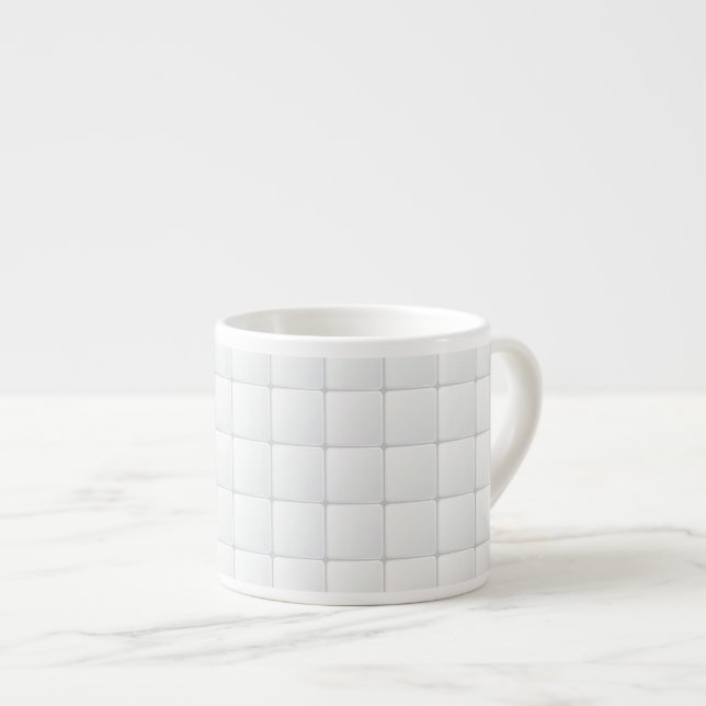 Tasse Expresso Tuile blanche (Devant droit)