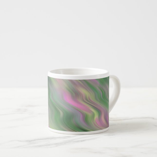 Tasse Expresso Tulipe rose Vide Texture (Devant droit)