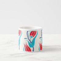 Tulipes Turques : Motif Traditionnel Sans Couture.