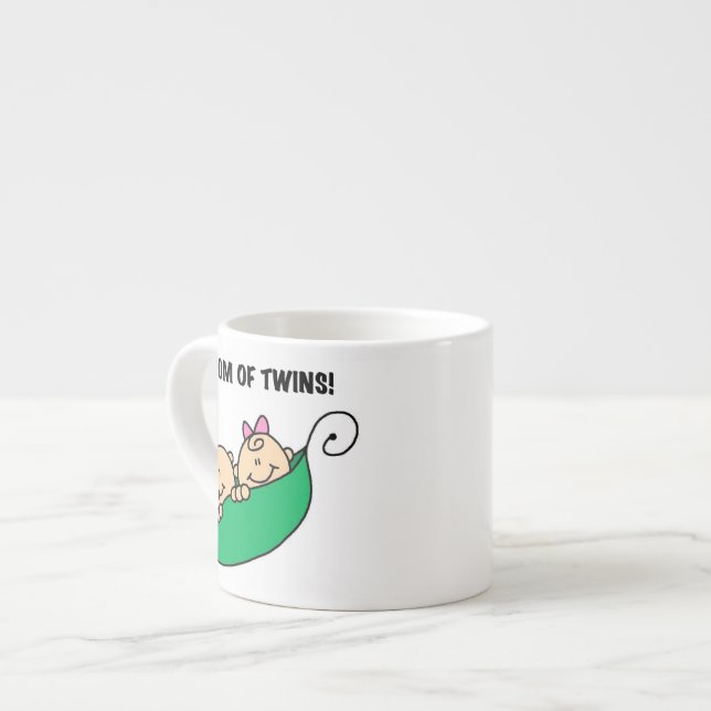 Tasse Expresso Twins Maman - Pois dans les cadeaux de pod (Devant gauche)