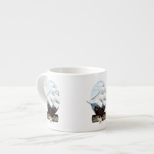 Tasse Expresso Un bateau pirate (Devant gauche)