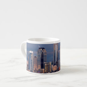 Tasse Expresso Un beau et dramatique coucher du soleil vu de