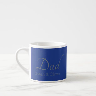 Tasse Expresso Un "papa" minimaliste avec les noms des enfants -