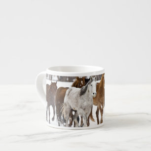 Tasse Expresso Un paysage hivernal de course