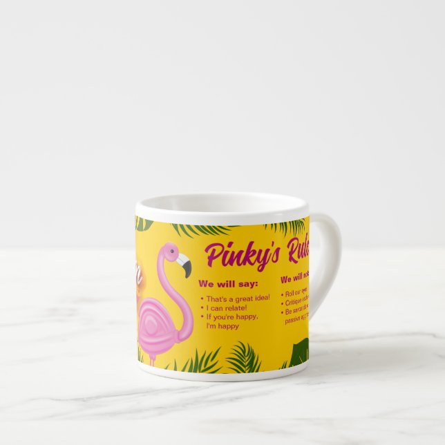 Tasse Expresso Vacances de validation Pinky (Devant droit)