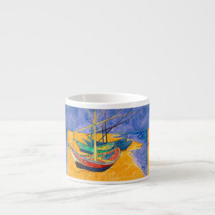 Tasse Expresso Van Gogh Bateaux Plage impressionniste