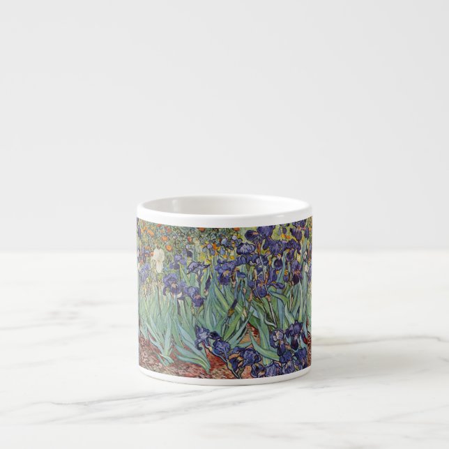 Tasse Expresso Van Gogh Irises Peinture impressionniste (Devant)
