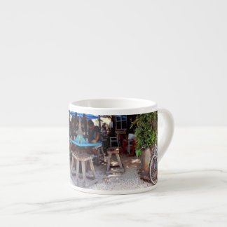 Tasse Expresso Vélo bleu