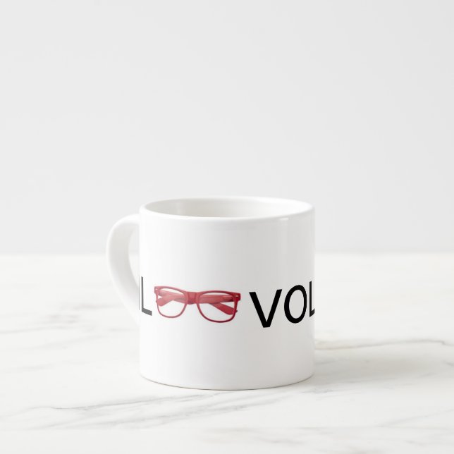 TASSE EXPRESSO VERRES DE ROUGE DE CAFÉ EXPRESS DE L'IL VOLOVER (Devant gauche)