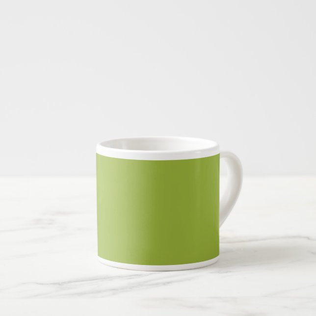 Tasse Expresso  Vert citron moyen (couleur solide) jaune-vert (Devant droit)