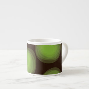 Tasse Expresso Vert, cool, unique, tendance, fleur urbaine abstra