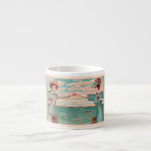 Tasse Expresso Victorian Beach Love Dressy Ocean Mariage Couple