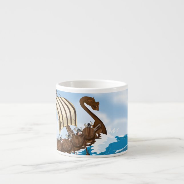 Tasse Expresso Viking Ship (Devant)