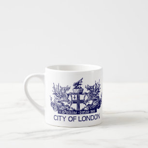 Tasse Expresso Ville de Londres, cru, manteau des bras,