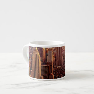 Tasse Expresso Ville d'horizon de New York avec l'état d'empire