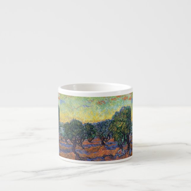 Tasse Expresso Vincent Van Gogh Olive Grove Impressionnisme Art (Devant)