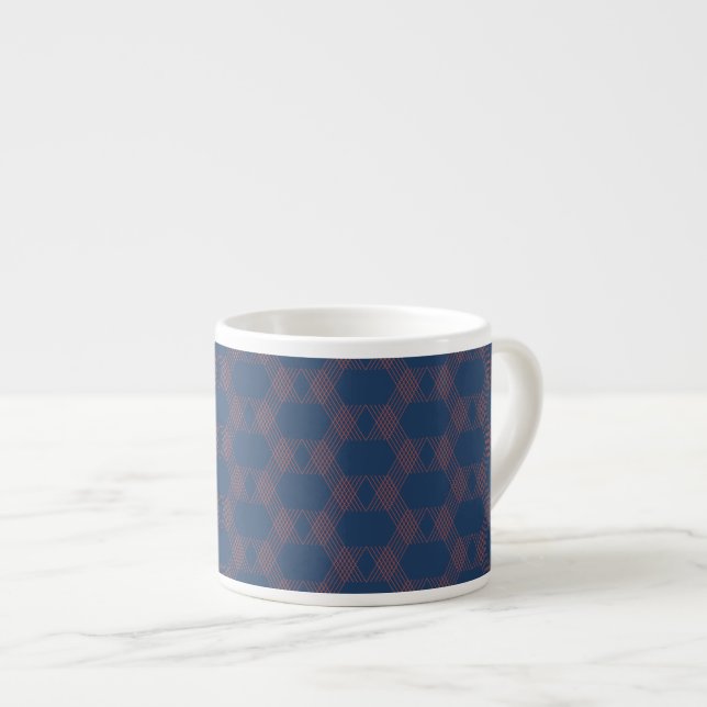 Tasse Expresso Violet, rouge, tendance, art décoratif moderne coo (Devant droit)
