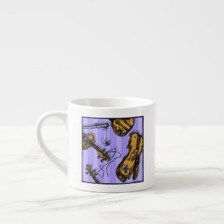 Tasse Expresso Violons et araignées - Pop Goth Nightmare Surreal