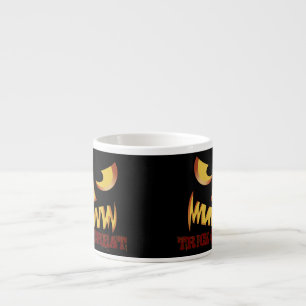 Tasse Expresso Visage de Citrouille 2
