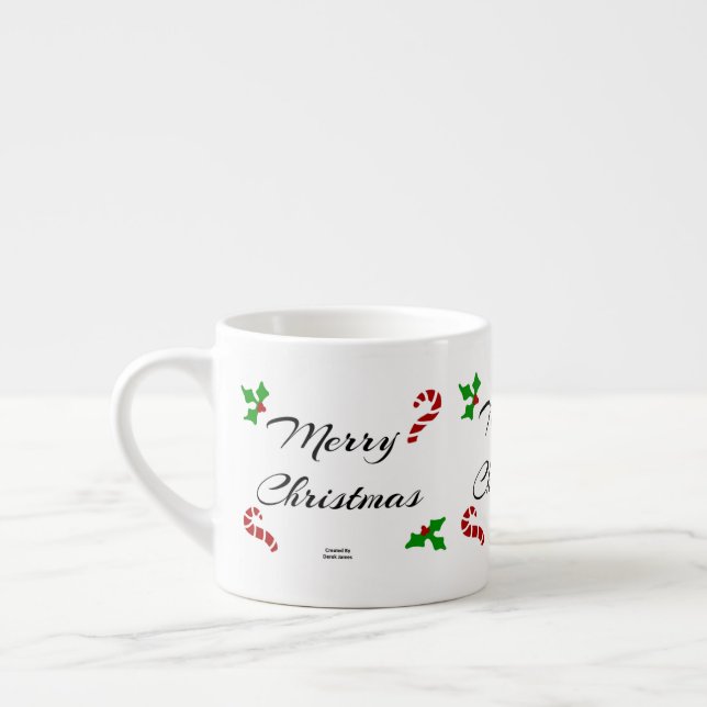 Tasse expresso Vœux de Noël (Gauche)