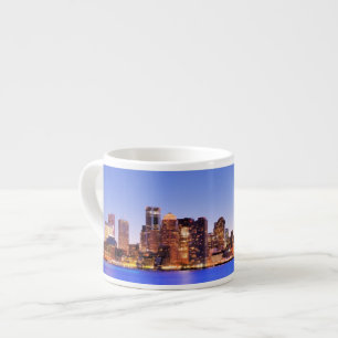Tasse Expresso Vue de secteur financier de Boston du centre