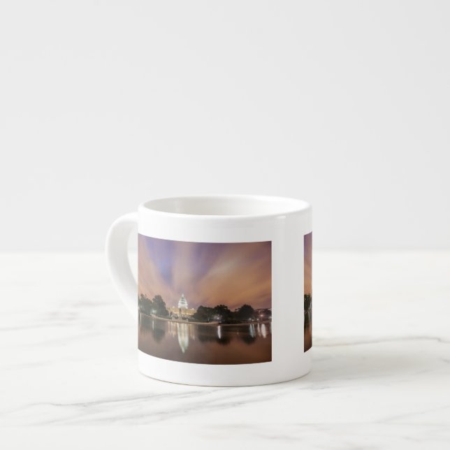 Tasse Expresso Washington DC, bâtiment de capitol (Devant gauche)