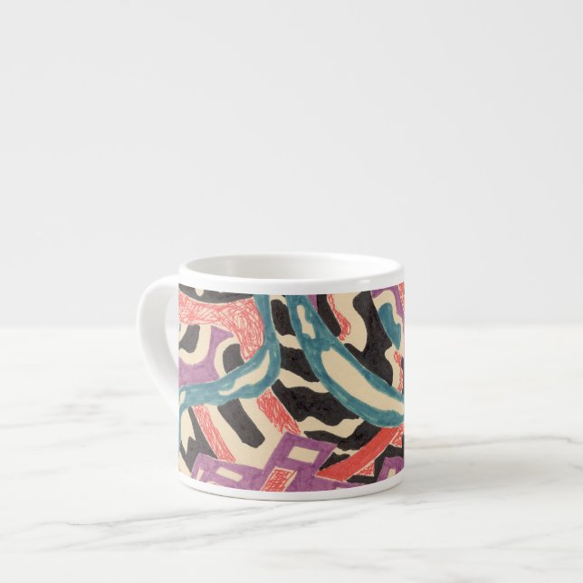 Tasse Expresso "Wild" Original Abstrait (Devant gauche)