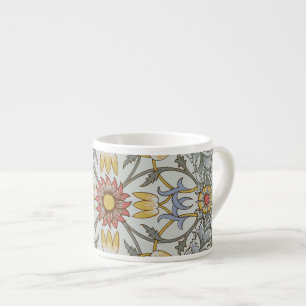 Tasse Expresso William Morris Floral Circle Flower Illustration