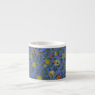 Tasse Expresso William Morris Pomegranate Bleu papier peint color
