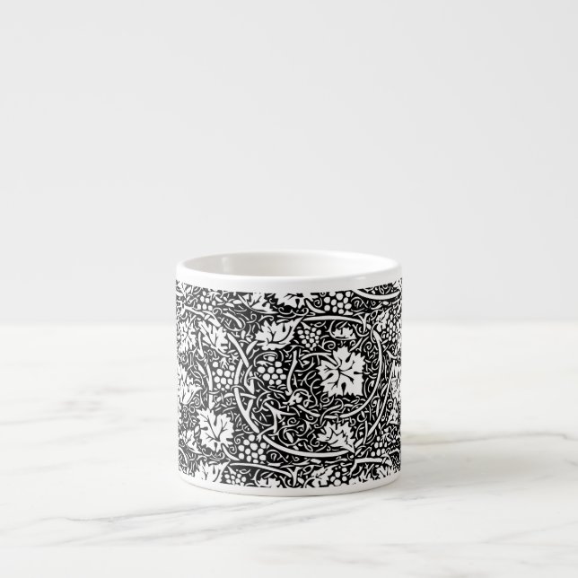 Tasse Expresso William Morris Vin de raisin noir blanc (Devant)
