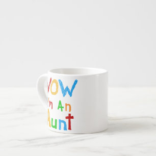 Tasse Expresso WOW Je suis une tante T-shirts et cadeaux