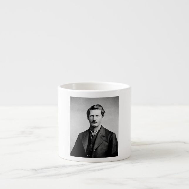 Tasse Expresso Wyatt Earp : représentant de la loi, bagarreur, pr (Devant)