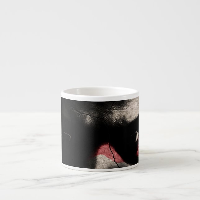 Tasse Expresso Yeux noirs (Devant)