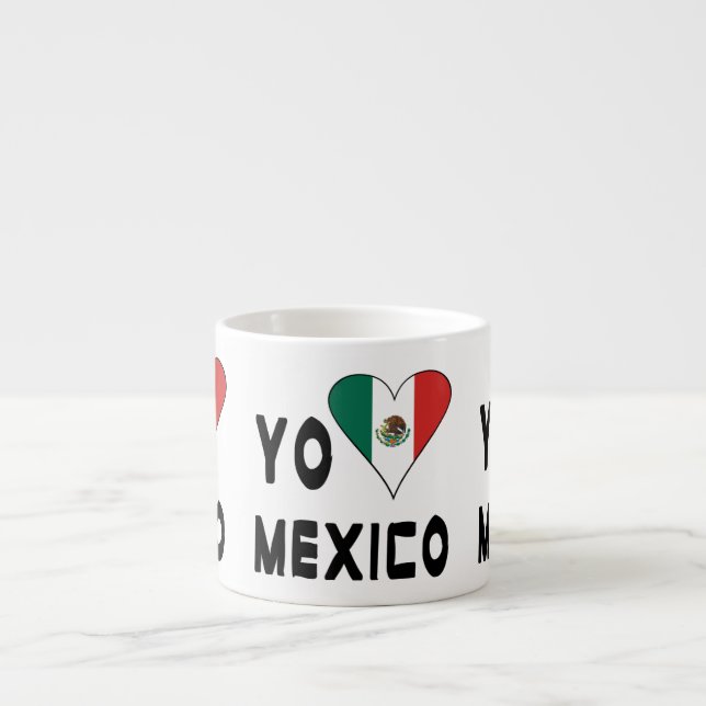 Tasse Expresso Yo Amo Mexique (Devant)