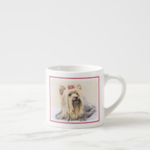 Tasse Expresso Yorkshire Terrier Peinture - Cute Original Chien A