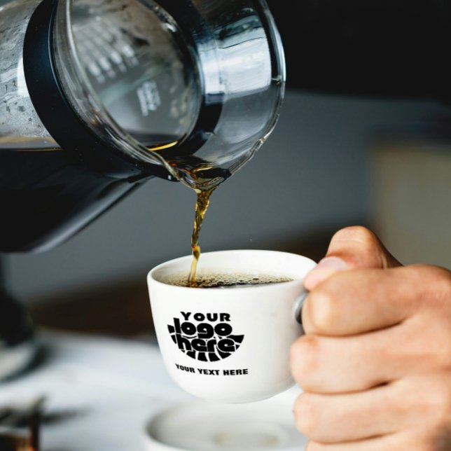 Tasse Expresso Your Logo Here Company Branded Business Coperate (Espresso Cup business branding logo corporate company promotional marketing your logo here Advertisi)