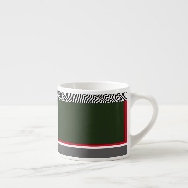 Tasse Expresso Zebra Trim Forest Green (Droite)