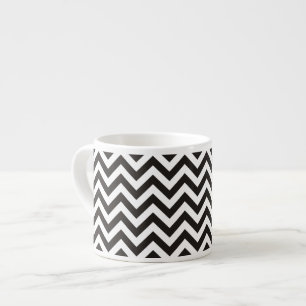 Tasse Expresso ZIGZAG pattern - black + your background & ideas