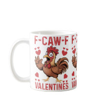 Tasse F-caw-F Funny Valentine | Calembour d'amour