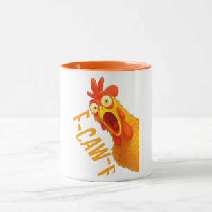 Tasse F Caw F Poulet Drôle   Rave de Coq d'Hallowe