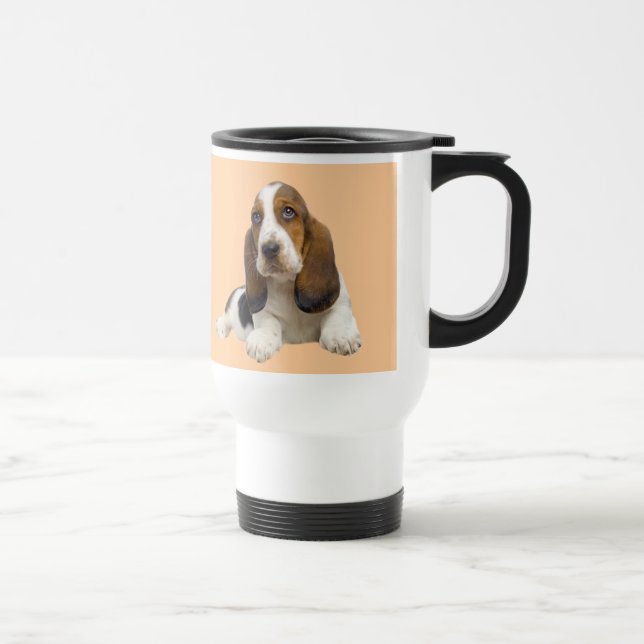 Tasse fabuleuse de voyage de visage de Basset (Droite)