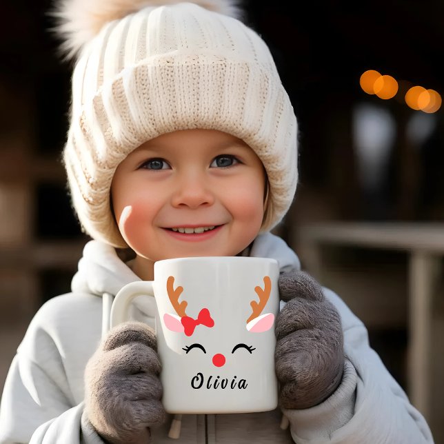 Tasse face renne | Musique de Noël personnalisée R (Créateur téléchargé)