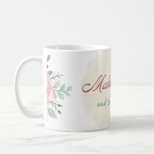 Tasse Fais un Vœu Cadeau Floral d'Anniversaire