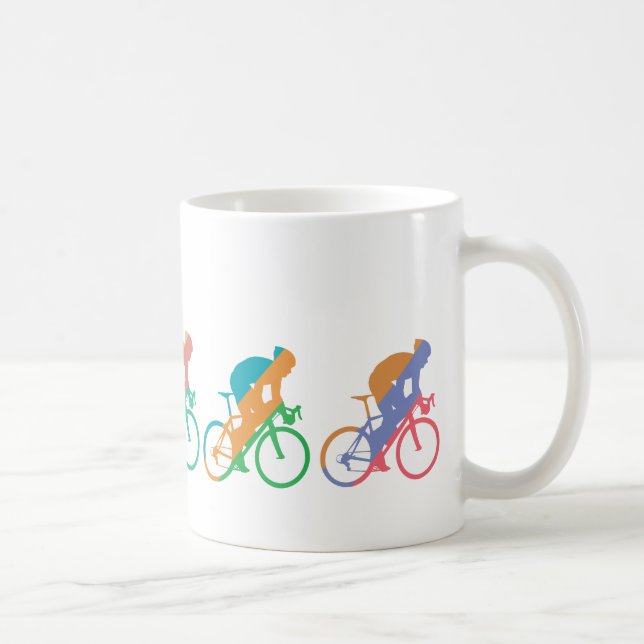 Tasse faisante du vélo (Droite)