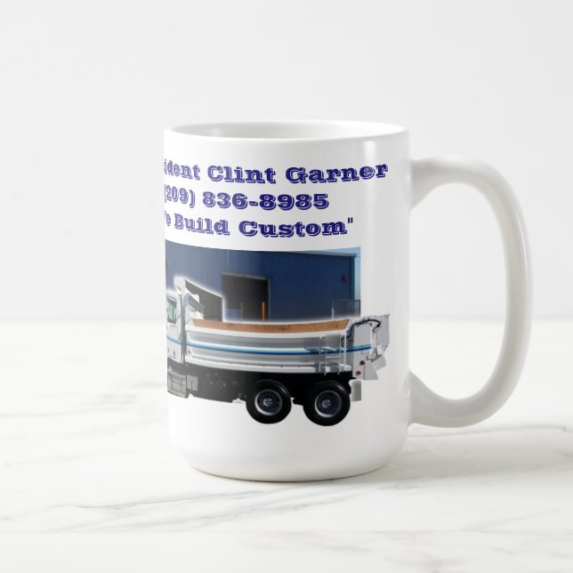 Tasse faite sur commande américaine de camion et (Droite)