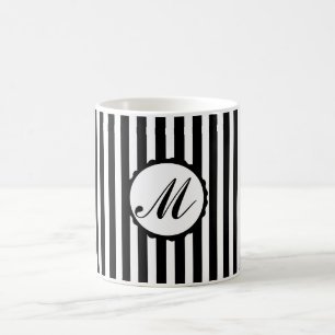 Tasse faite sur commande blanche de monogramme de